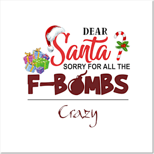 Santa Crazy Posters and Art